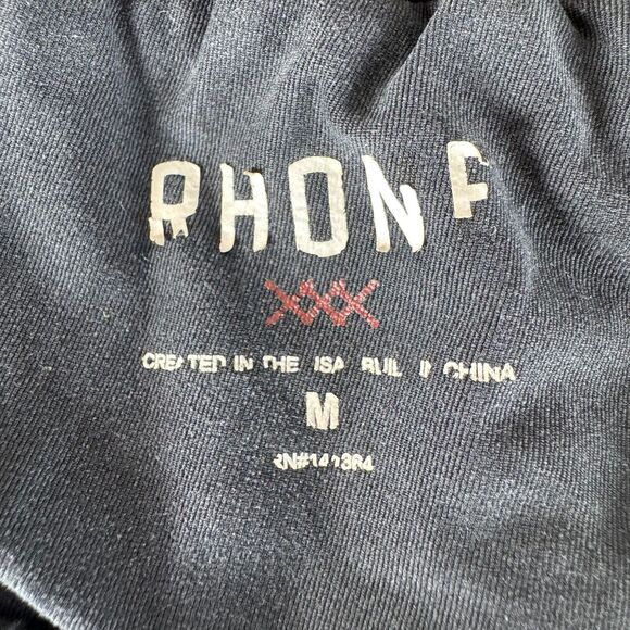 Rhone Mens Medium Black Lined Athletic Shorts Performance Stretch Vent Pockets - Picture 2 of 15